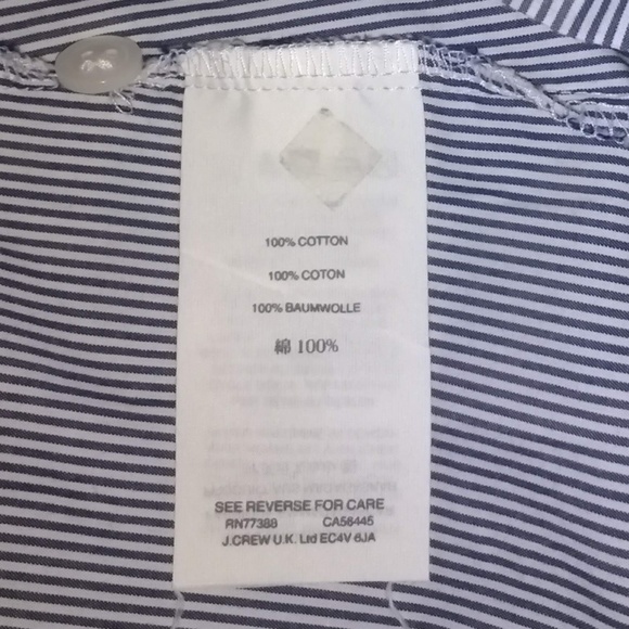 Madewell Blue Pinstripe Bell Sleeve Top - S - Picture 4 of 4